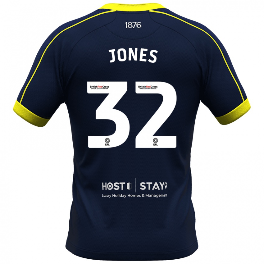 Børn Jamie Jones #32 Flåde Udebane Spillertrøjer 2023/24 Trøje T-Shirt