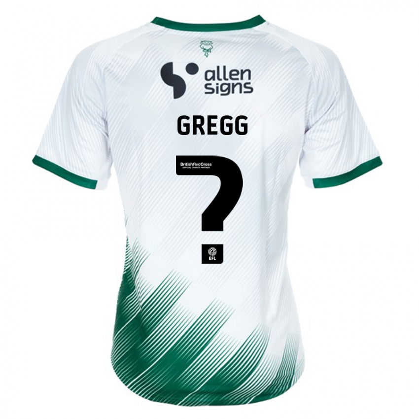 Børn Morgan Worsfold-Gregg #0 Hvid Udebane Spillertrøjer 2023/24 Trøje T-Shirt