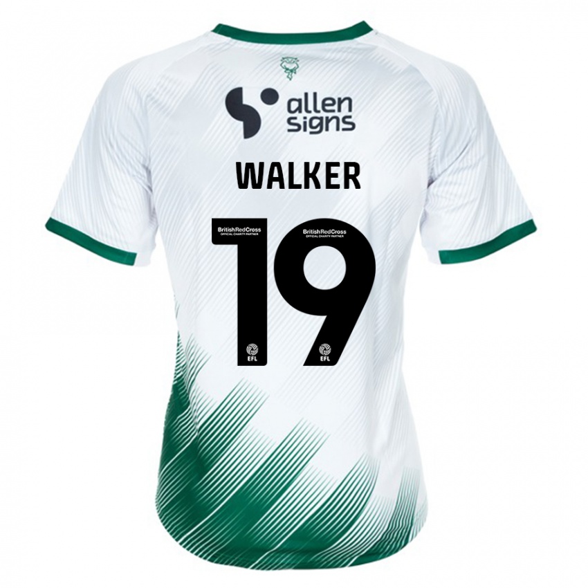 Børn Tyler Walker #19 Hvid Udebane Spillertrøjer 2023/24 Trøje T-Shirt