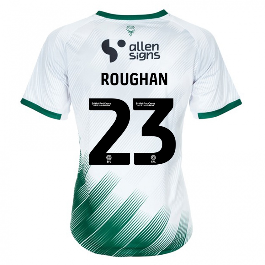 Børn Sean Roughan #23 Hvid Udebane Spillertrøjer 2023/24 Trøje T-Shirt