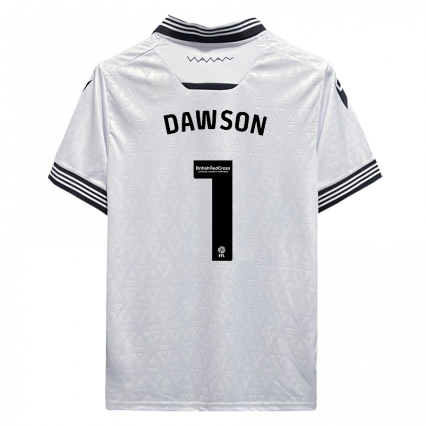 Børn Cameron Dawson #1 Hvid Udebane Spillertrøjer 2023/24 Trøje T-Shirt