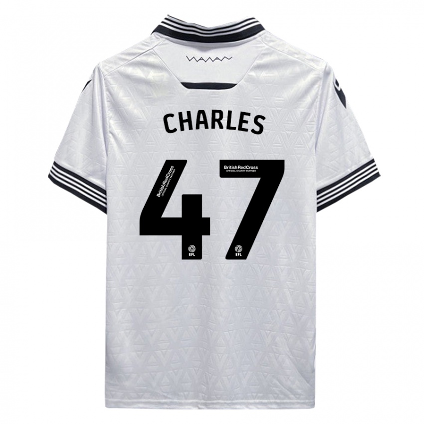 Børn Pierce Charles #47 Hvid Udebane Spillertrøjer 2023/24 Trøje T-Shirt