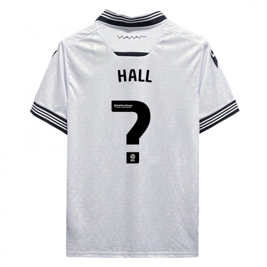 Børn Jack Hall #0 Hvid Udebane Spillertrøjer 2023/24 Trøje T-Shirt