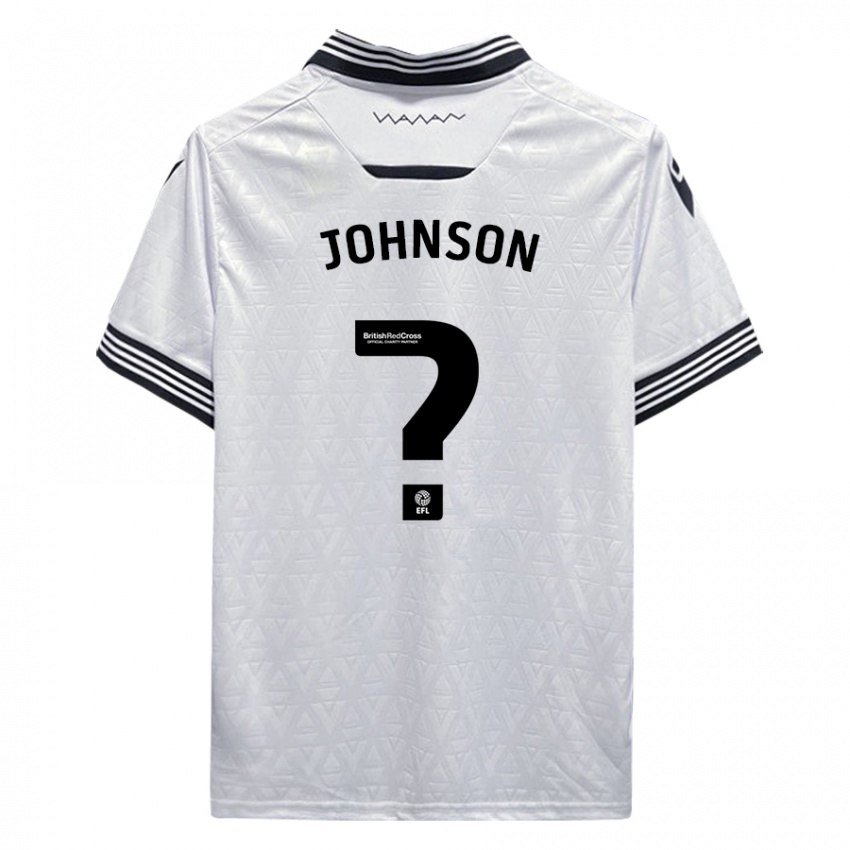 Børn Reece Johnson #0 Hvid Udebane Spillertrøjer 2023/24 Trøje T-Shirt