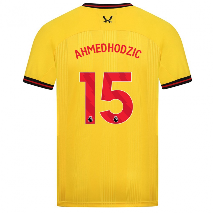 Børn Anel Ahmedhodzic #15 Gul Udebane Spillertrøjer 2023/24 Trøje T-Shirt