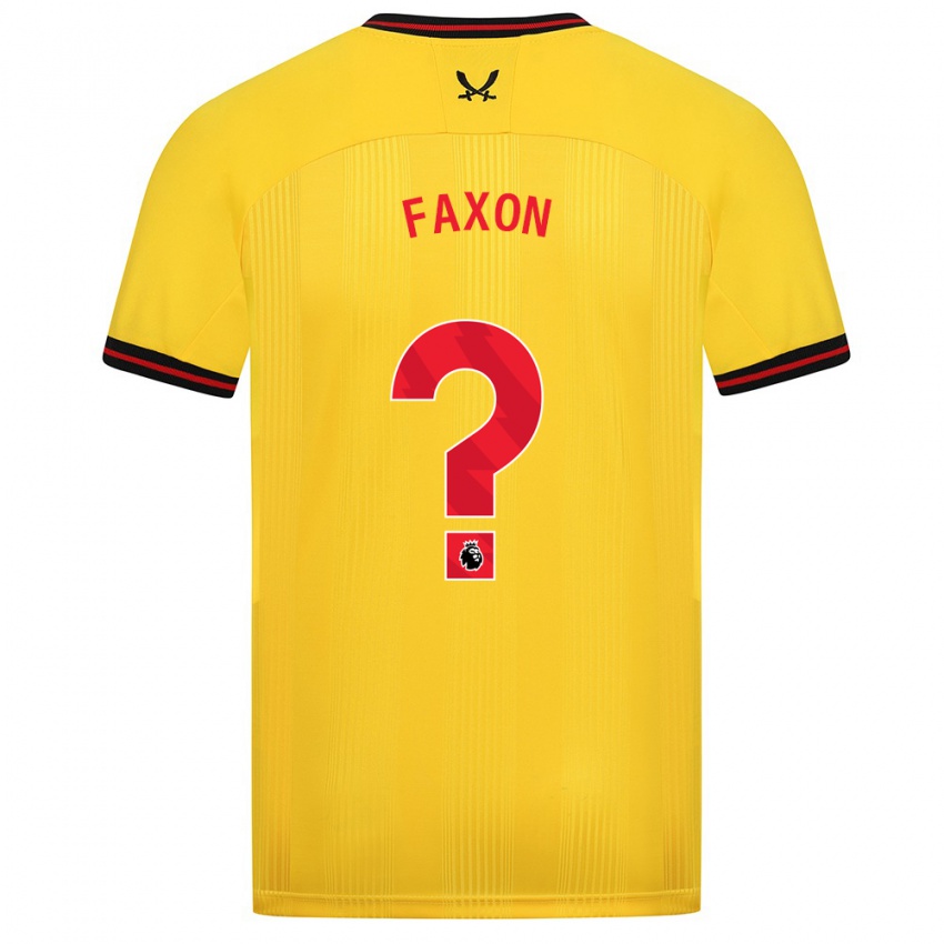 Børn Luke Faxon #0 Gul Udebane Spillertrøjer 2023/24 Trøje T-Shirt