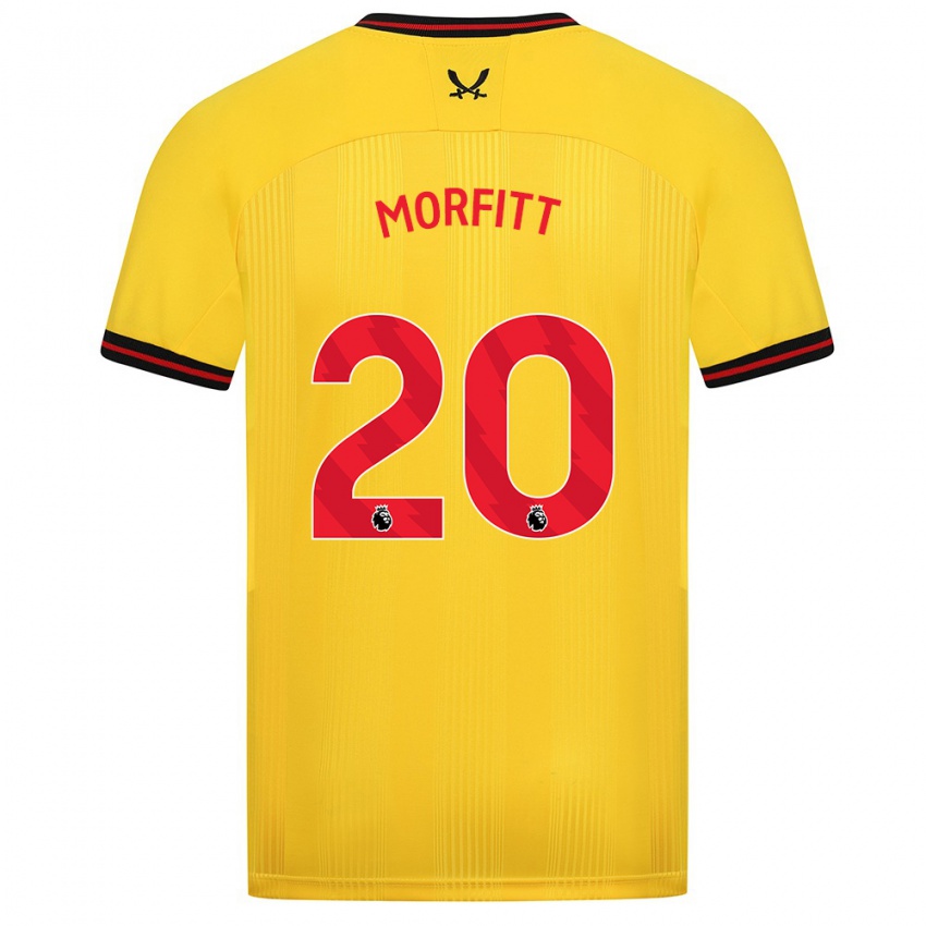 Børn Izzy Morfitt #20 Gul Udebane Spillertrøjer 2023/24 Trøje T-Shirt