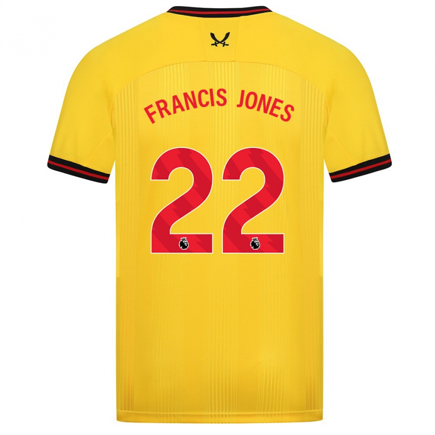 Børn Maria Francis-Jones #22 Gul Udebane Spillertrøjer 2023/24 Trøje T-Shirt