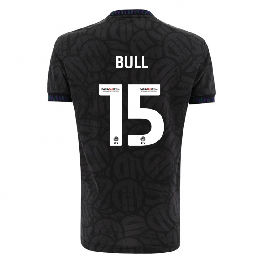 Børn Jasmine Bull #15 Sort Udebane Spillertrøjer 2023/24 Trøje T-Shirt