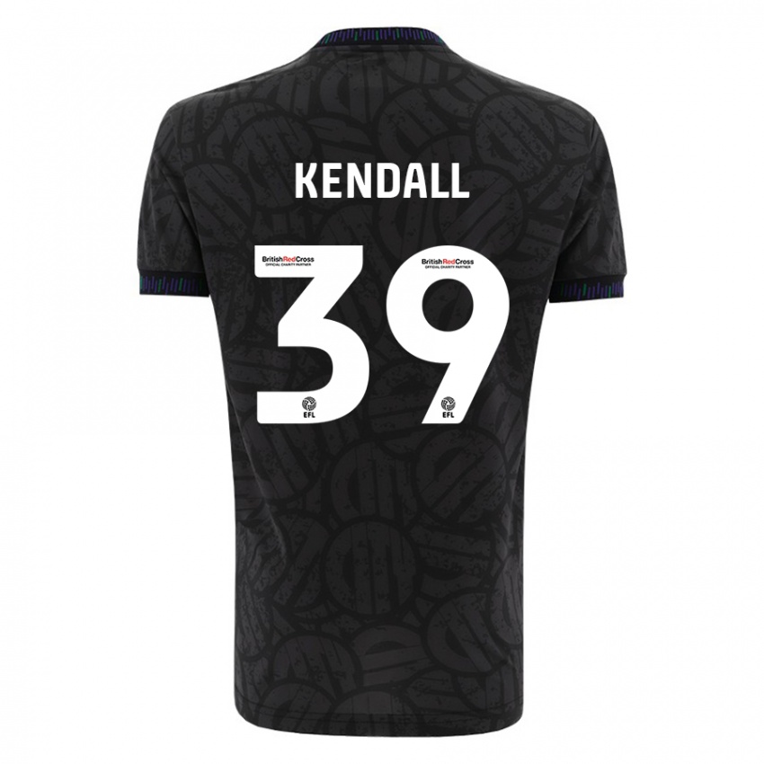 Børn Maya Kendall #39 Sort Udebane Spillertrøjer 2023/24 Trøje T-Shirt