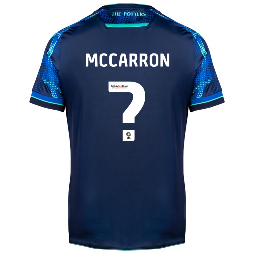 Børn Liam Mccarron #0 Flåde Udebane Spillertrøjer 2023/24 Trøje T-Shirt