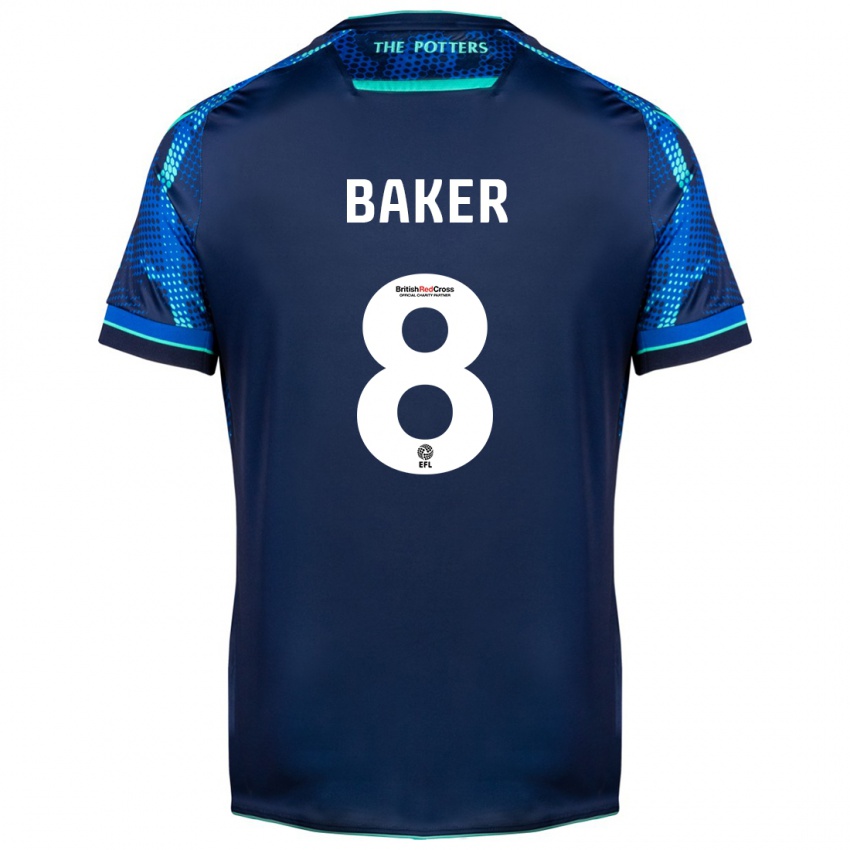 Børn Lewis Baker #8 Flåde Udebane Spillertrøjer 2023/24 Trøje T-Shirt