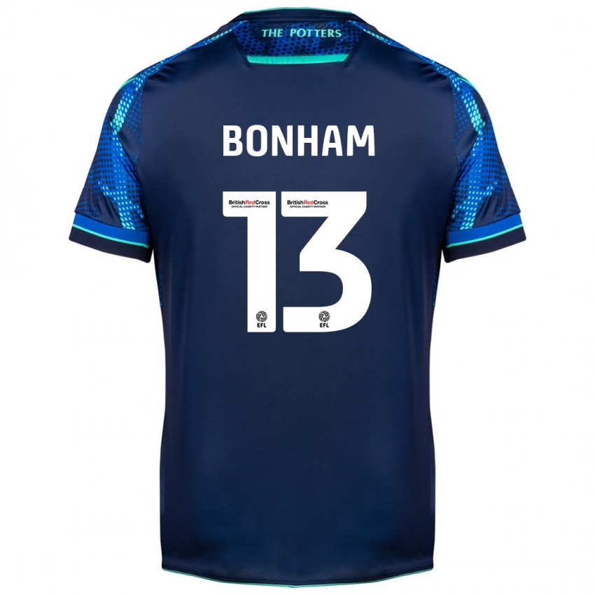 Børn Jack Bonham #13 Flåde Udebane Spillertrøjer 2023/24 Trøje T-Shirt