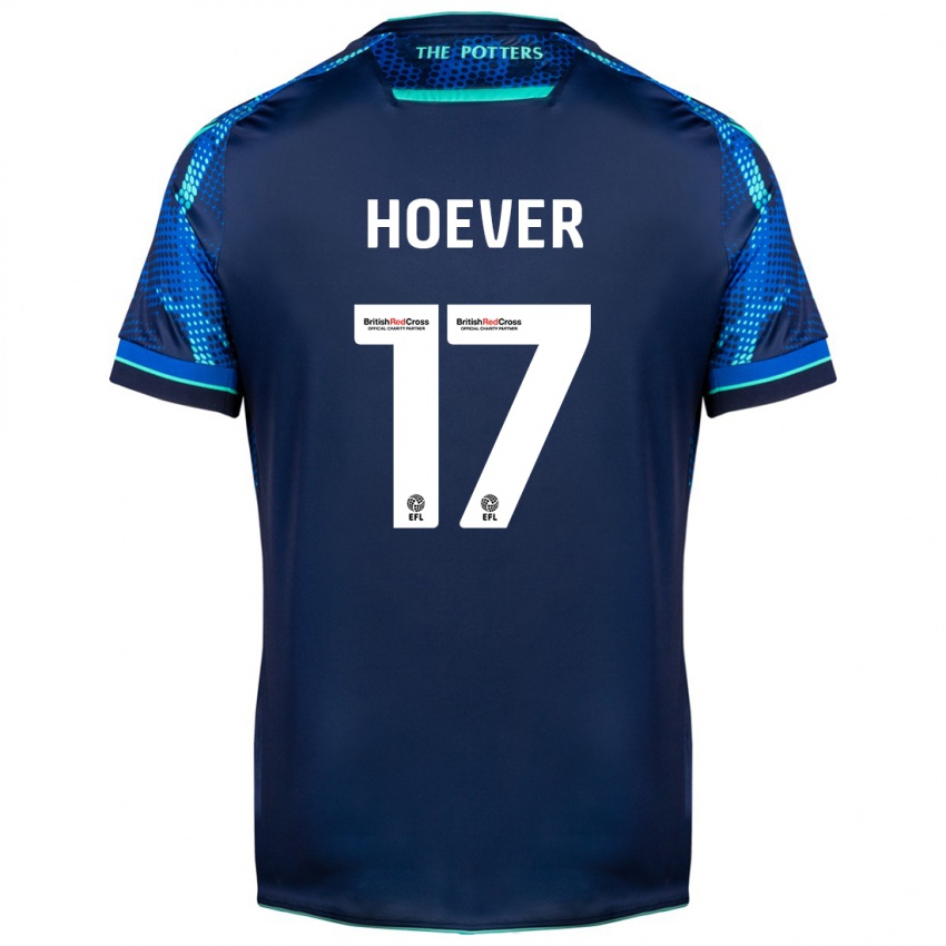 Børn Ki-Jana Hoever #17 Flåde Udebane Spillertrøjer 2023/24 Trøje T-Shirt