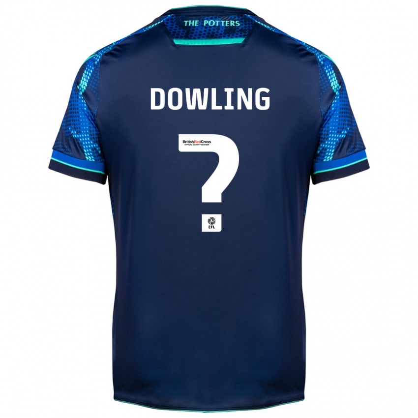 Børn Will Dowling #0 Flåde Udebane Spillertrøjer 2023/24 Trøje T-Shirt