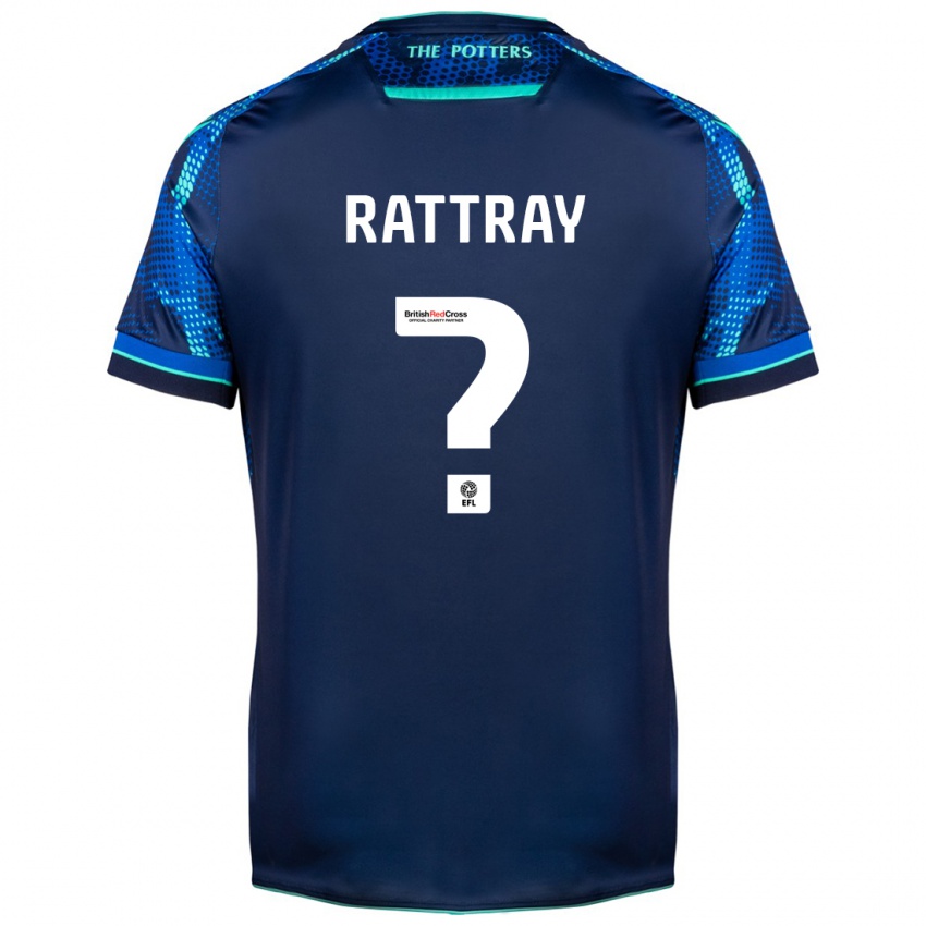 Børn Zane Rattray #0 Flåde Udebane Spillertrøjer 2023/24 Trøje T-Shirt