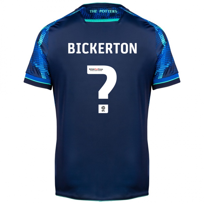 Børn Josh Bickerton #0 Flåde Udebane Spillertrøjer 2023/24 Trøje T-Shirt