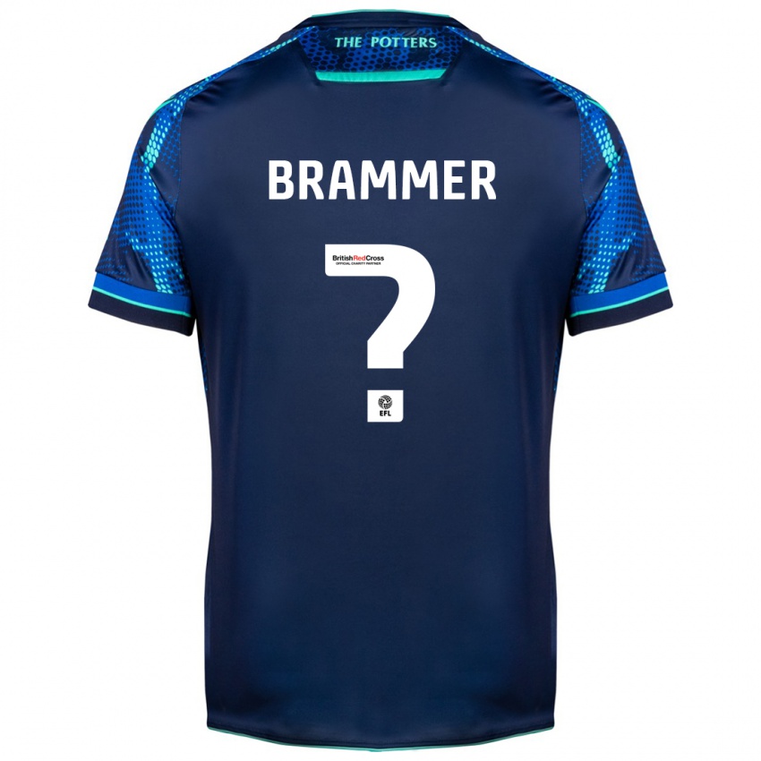 Børn Ruben Brammer #0 Flåde Udebane Spillertrøjer 2023/24 Trøje T-Shirt