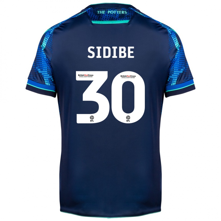 Børn Souleymane Sidibe #30 Flåde Udebane Spillertrøjer 2023/24 Trøje T-Shirt