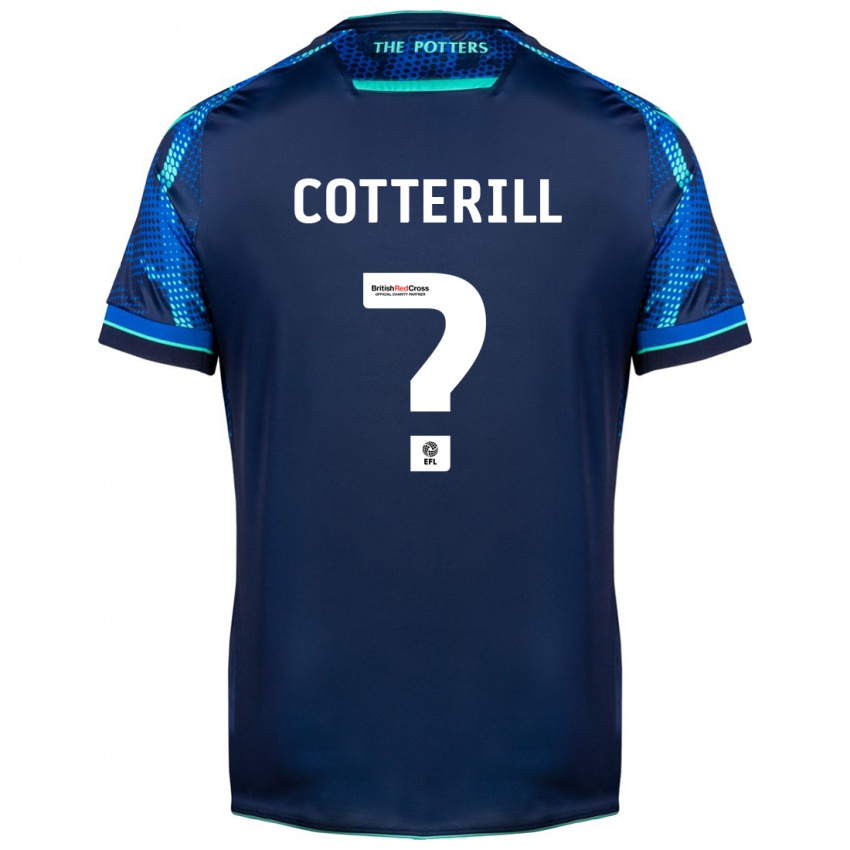 Børn Alex Cotterill #0 Flåde Udebane Spillertrøjer 2023/24 Trøje T-Shirt