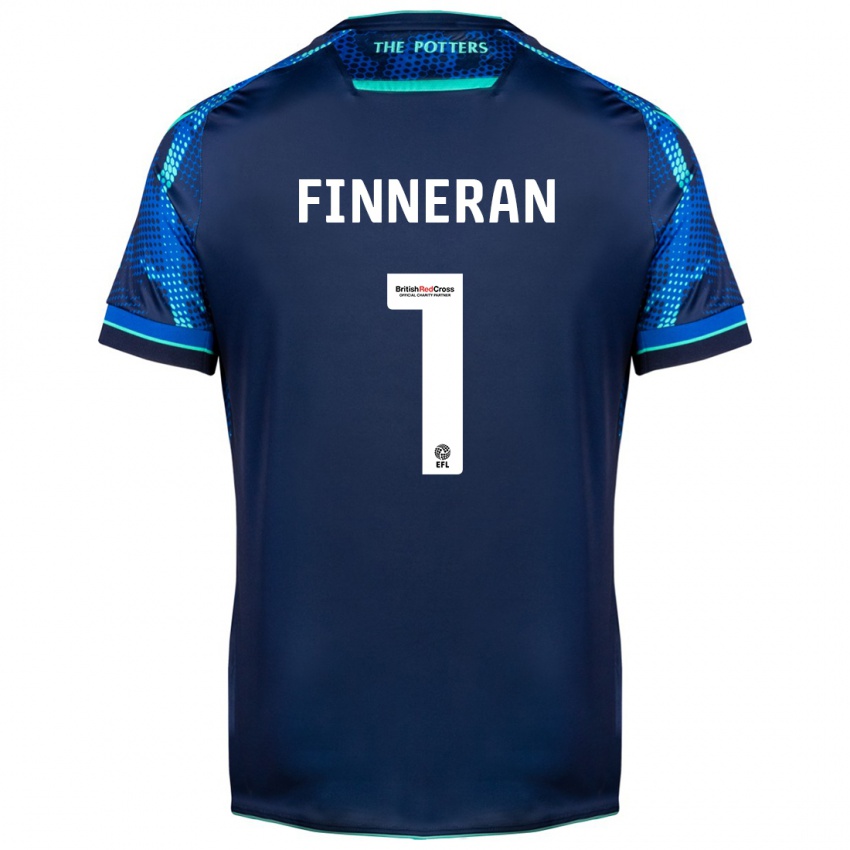 Børn Ellie Finneran #1 Flåde Udebane Spillertrøjer 2023/24 Trøje T-Shirt