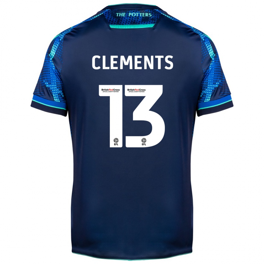 Børn Daisy Clements #13 Flåde Udebane Spillertrøjer 2023/24 Trøje T-Shirt