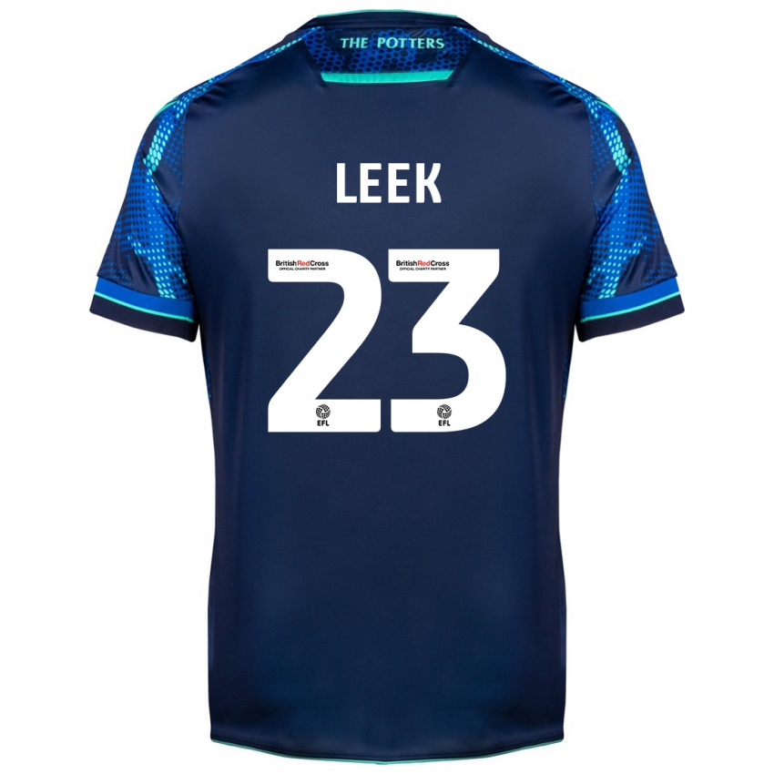 Børn Ellie Leek #23 Flåde Udebane Spillertrøjer 2023/24 Trøje T-Shirt