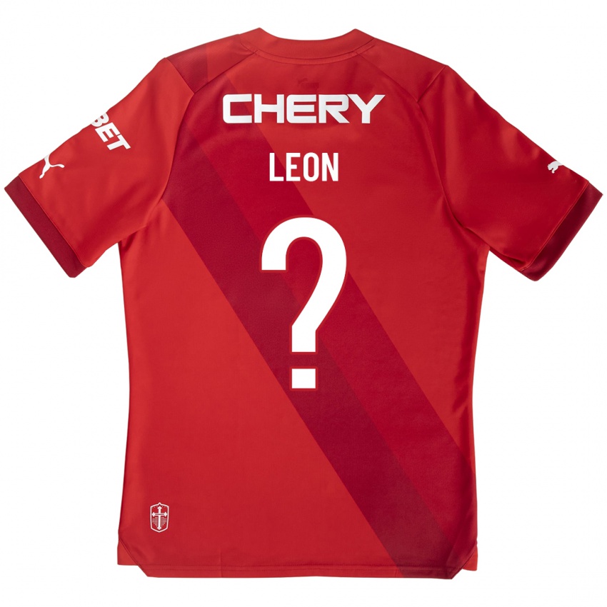 Børn Vasco León #0 Rød Udebane Spillertrøjer 2023/24 Trøje T-Shirt