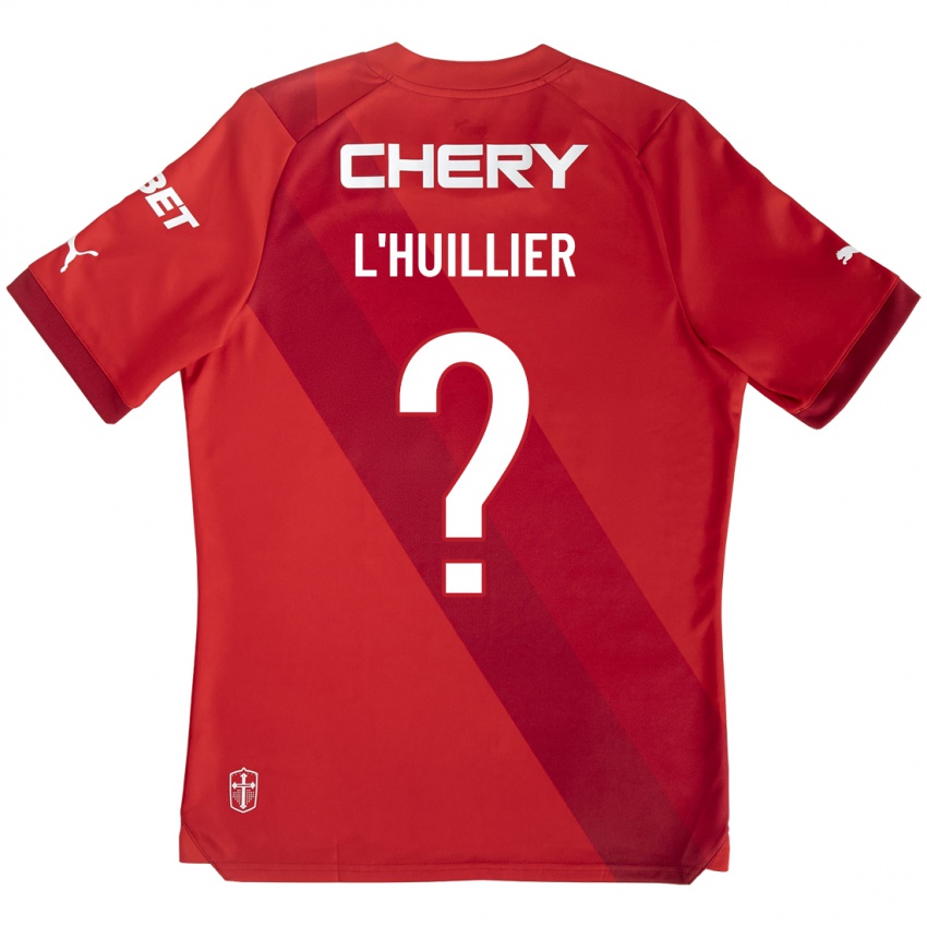 Børn Nicolás L'huillier #0 Rød Udebane Spillertrøjer 2023/24 Trøje T-Shirt