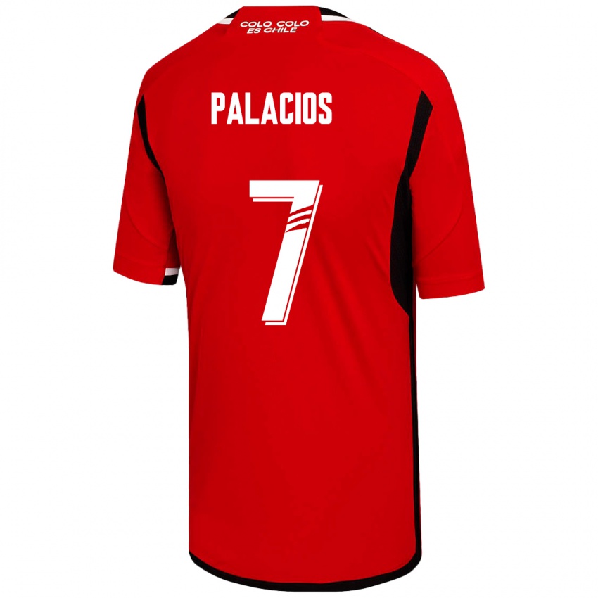 Børn Carlos Palacios #7 Rød Udebane Spillertrøjer 2023/24 Trøje T-Shirt