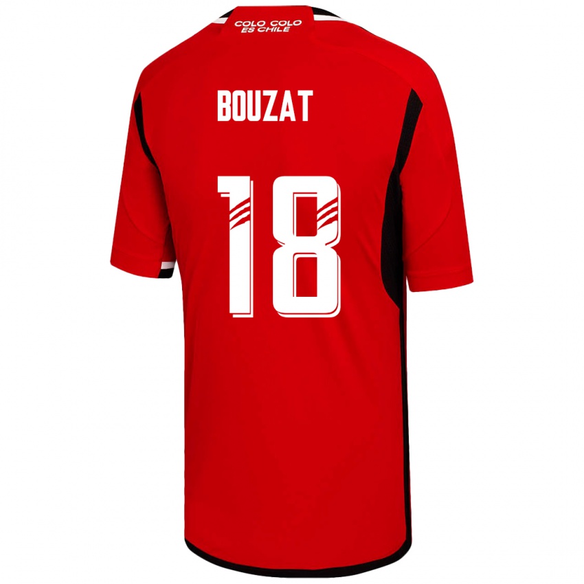 Børn Agustín Bouzat #18 Rød Udebane Spillertrøjer 2023/24 Trøje T-Shirt