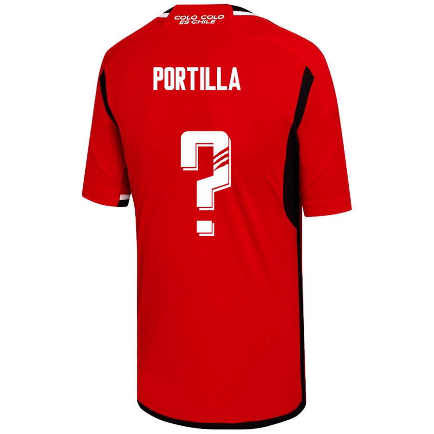 Børn Dylan Portilla #0 Rød Udebane Spillertrøjer 2023/24 Trøje T-Shirt