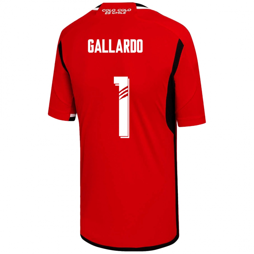 Børn Alexia Gallardo #1 Rød Udebane Spillertrøjer 2023/24 Trøje T-Shirt