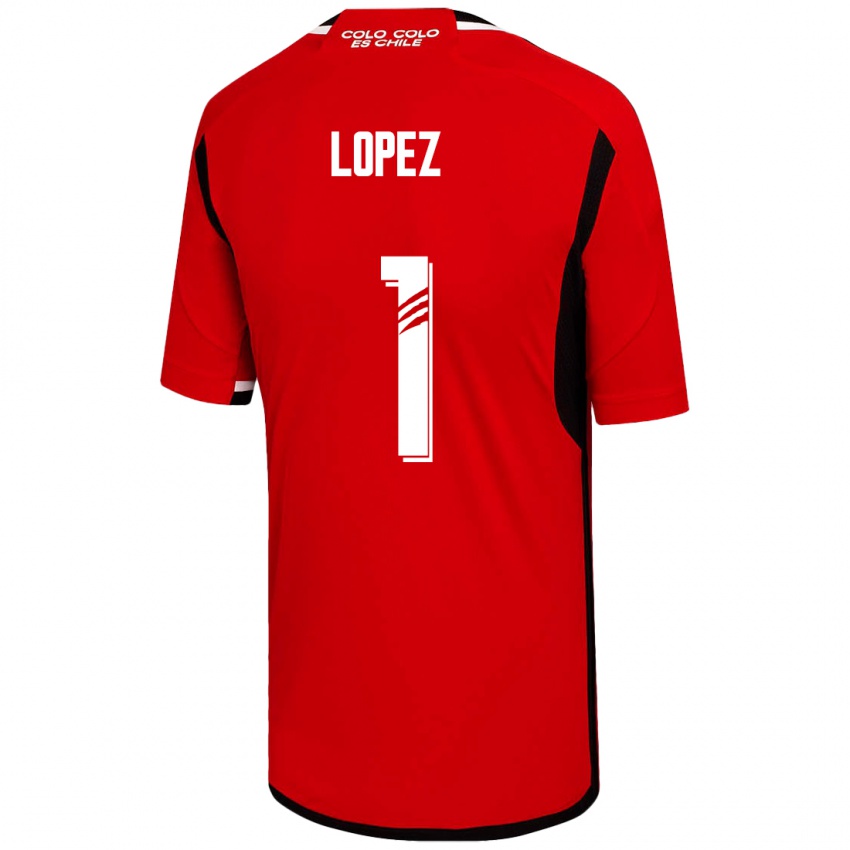 Børn Yessenia López #1 Rød Udebane Spillertrøjer 2023/24 Trøje T-Shirt