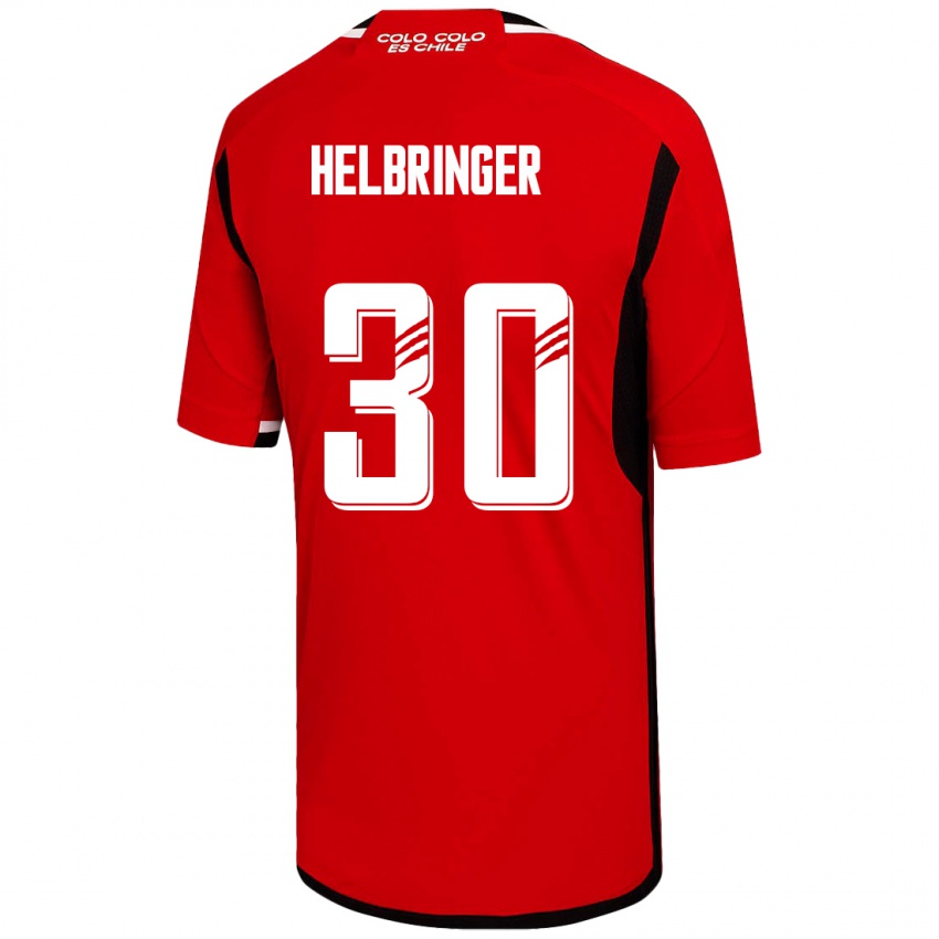 Børn Aixa Helbringer #30 Rød Udebane Spillertrøjer 2023/24 Trøje T-Shirt