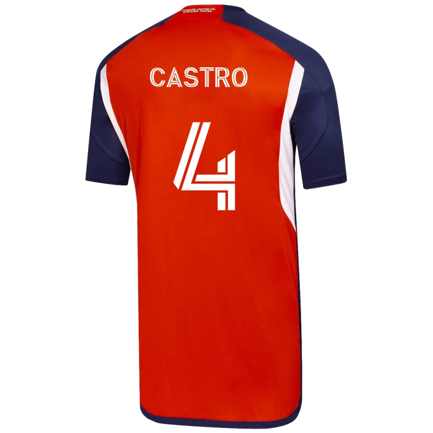 Børn José Ignacio Castro #4 Hvid Udebane Spillertrøjer 2023/24 Trøje T-Shirt