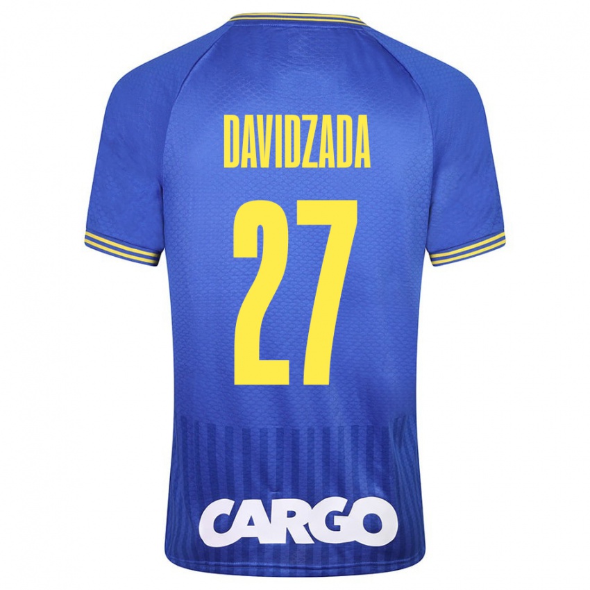 Børn Ofir Davidzada #27 Blå Udebane Spillertrøjer 2023/24 Trøje T-Shirt