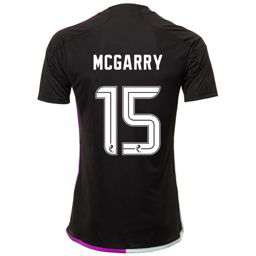 Børn James Mcgarry #15 Sort Udebane Spillertrøjer 2023/24 Trøje T-Shirt