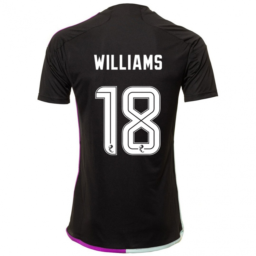 Børn Rhys Williams #18 Sort Udebane Spillertrøjer 2023/24 Trøje T-Shirt