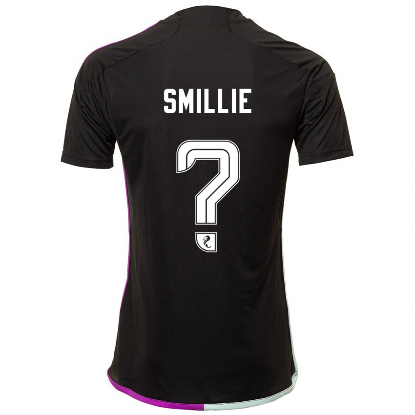 Børn Reuben Smillie #0 Sort Udebane Spillertrøjer 2023/24 Trøje T-Shirt