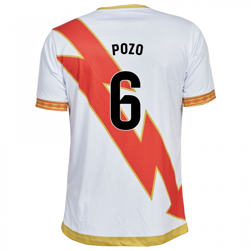 Mænd José Pozo #6 Hvid Hjemmebane Spillertrøjer 2023/24 Trøje T-Shirt