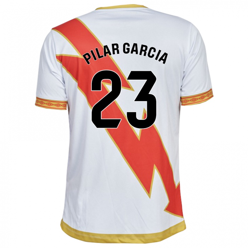 Mænd María Pilar García Villalba #23 Hvid Hjemmebane Spillertrøjer 2023/24 Trøje T-Shirt