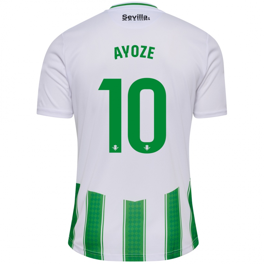 Mænd Ayoze Perez #10 Hvid Hjemmebane Spillertrøjer 2023/24 Trøje T-Shirt