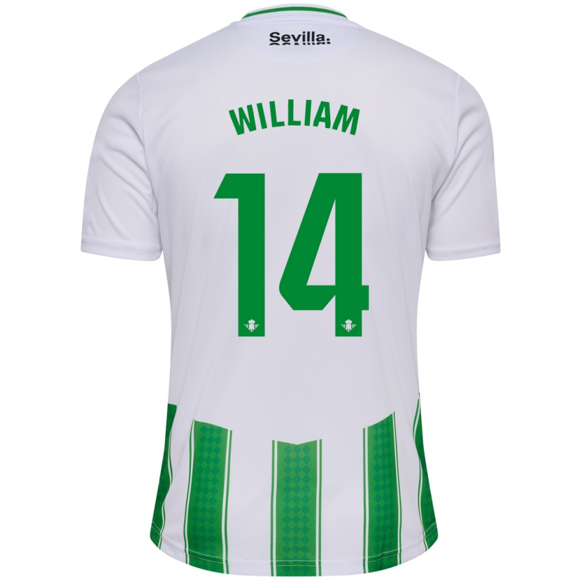 Mænd William Carvalho #14 Hvid Hjemmebane Spillertrøjer 2023/24 Trøje T-Shirt