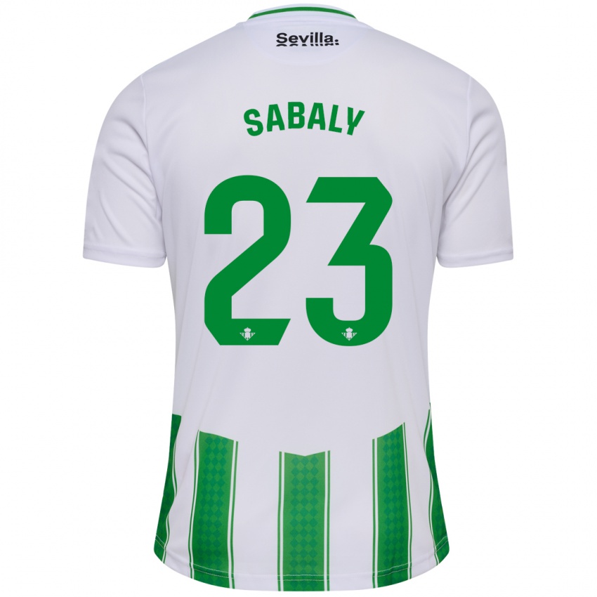 Mænd Youssouf Sabaly #23 Hvid Hjemmebane Spillertrøjer 2023/24 Trøje T-Shirt