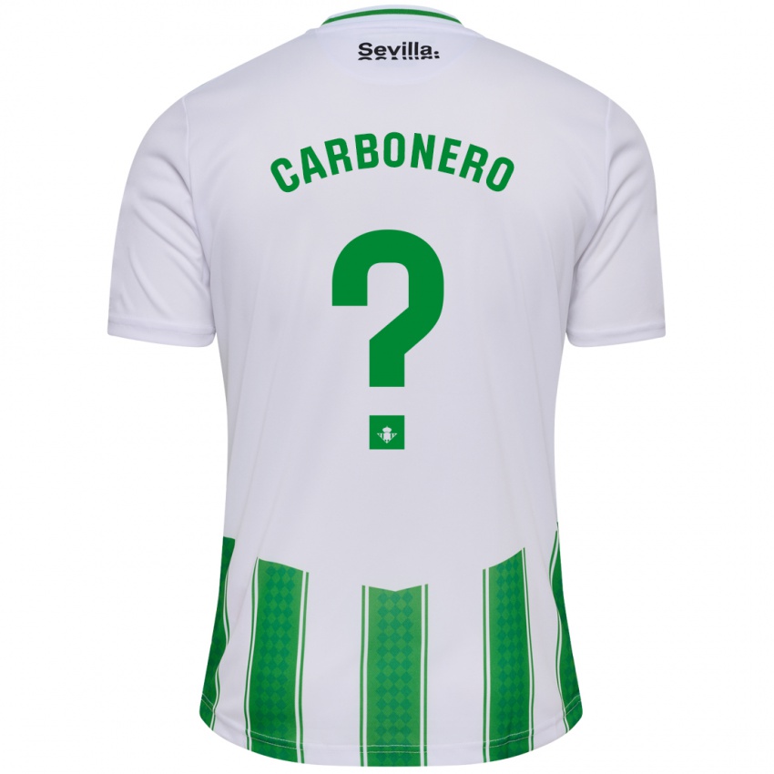 Mænd Marco Carbonero #0 Hvid Hjemmebane Spillertrøjer 2023/24 Trøje T-Shirt