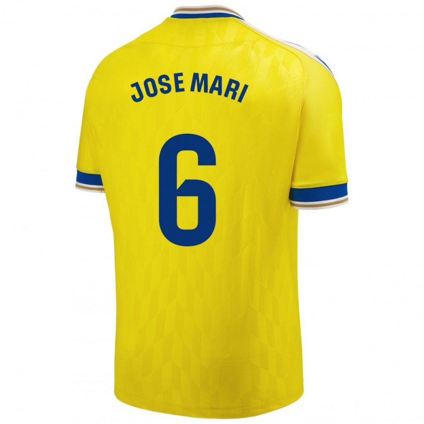 Mænd José Mari #6 Gul Hjemmebane Spillertrøjer 2023/24 Trøje T-Shirt