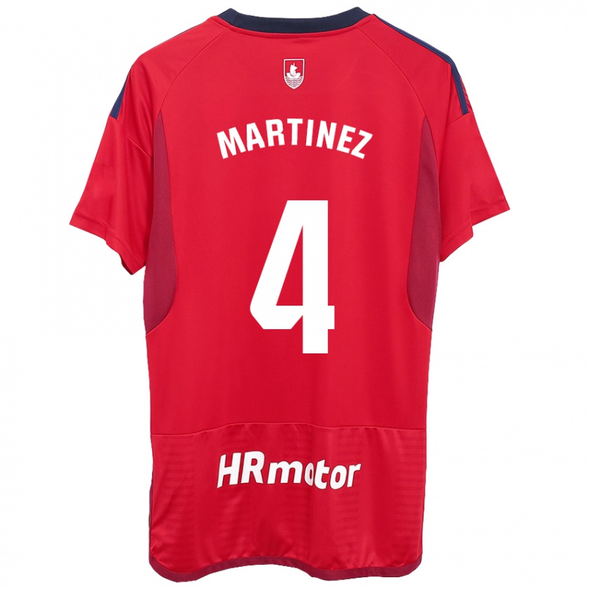 Mænd Vera Martínez Viota #4 Rød Hjemmebane Spillertrøjer 2023/24 Trøje T-Shirt