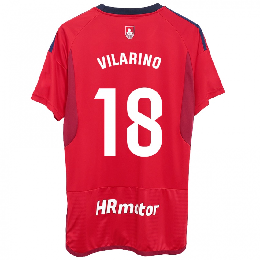 Mænd Maitane Vilariño #18 Rød Hjemmebane Spillertrøjer 2023/24 Trøje T-Shirt