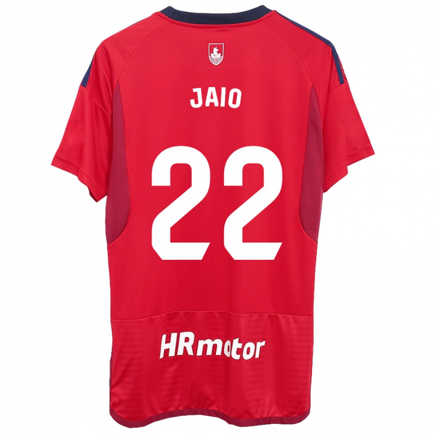 Mænd Jaione Larraiotz Senosiain #22 Rød Hjemmebane Spillertrøjer 2023/24 Trøje T-Shirt